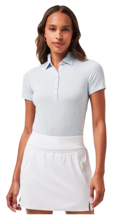 Travis Mathew Featherweight Active polo de mujer, heather kentucky blue