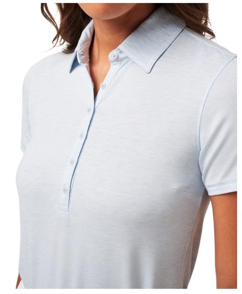 Travis Mathew Featherweight Active polo de mujer, heather kentucky blue