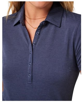 Travis Mathew Featherweight Active polo de mujer, heather navy blazer