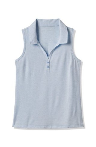 Travis Mathew Featherweight Active 2.0 Sleeveless polo de mujer, heather kentucky blue