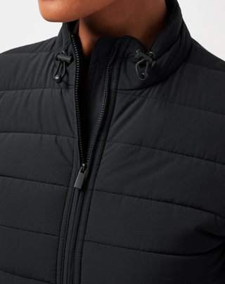 Travis Mathew Skyloft Soft Espresso Martini chaqueta de mujer, heather black