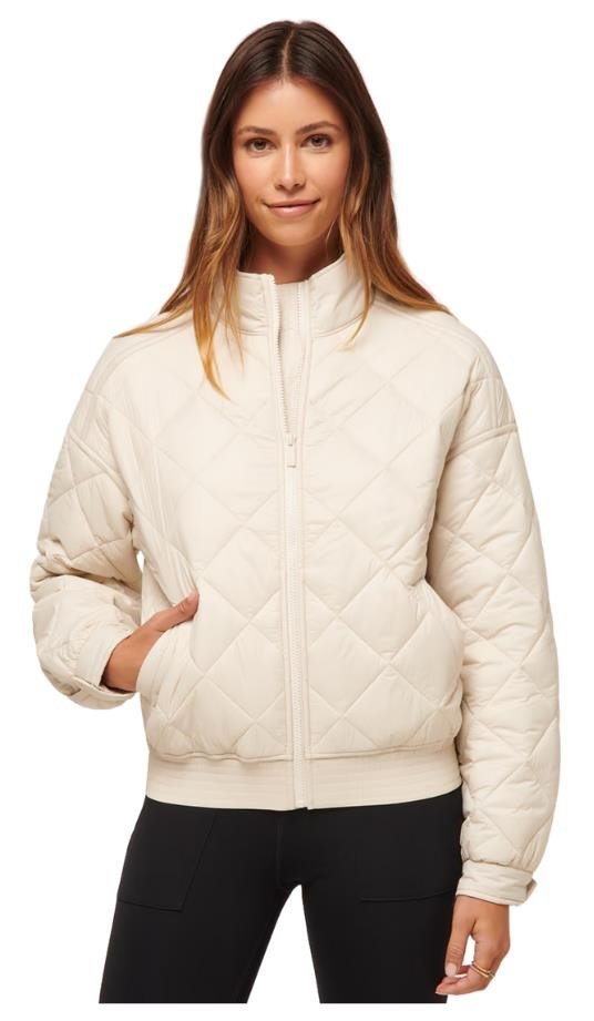 Travis Mathew Lights at Night Quilted chaqueta de mujer, pumice stone