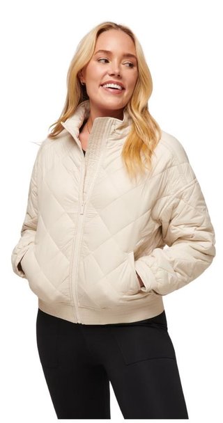Travis Mathew Lights at Night Quilted chaqueta de mujer, pumice stone