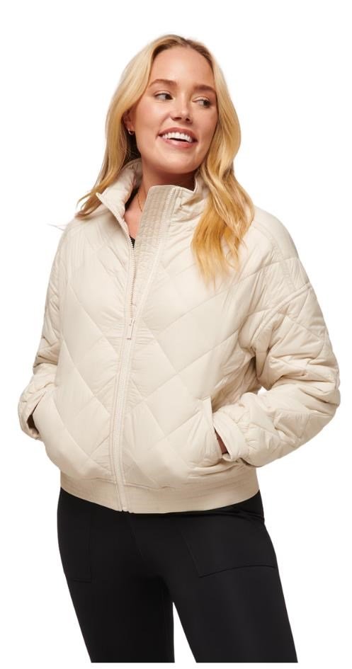 Travis Mathew Lights at Night Quilted chaqueta de mujer, pumice stone