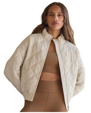 Travis Mathew Lights at Night Quilted chaqueta de mujer, pumice stone