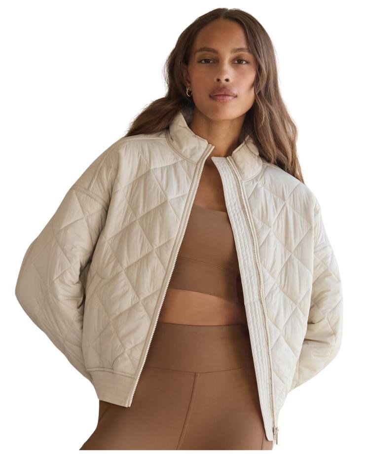 Travis Mathew Lights at Night Quilted chaqueta de mujer, pumice stone