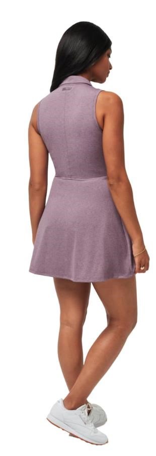 Travis Mathew Moveknit Sleeveless vestido de mujer, heather moonscape