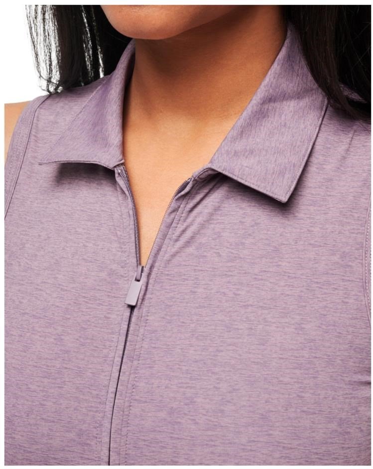Travis Mathew Moveknit Sleeveless vestido de mujer, heather moonscape