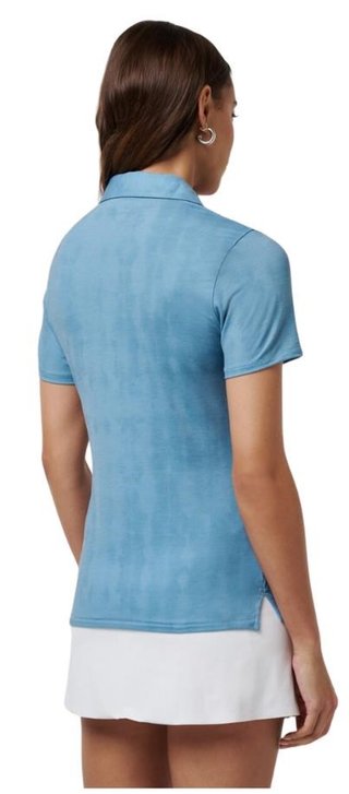 Travis Mathew Featherweight Active Printed polo de mujer, smoke blue multi