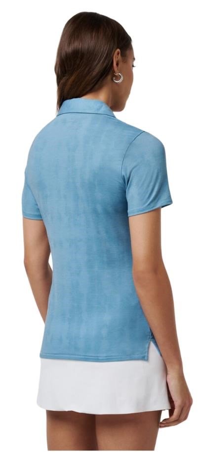 Travis Mathew Featherweight Active Printed polo de mujer, smoke blue multi
