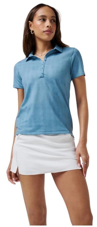 Travis Mathew Featherweight Active Printed polo de mujer, smoke blue multi
