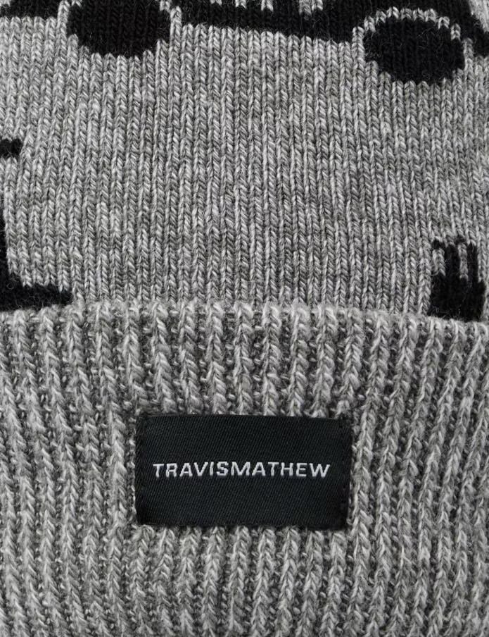 Travis Mathew Mapes gorro de hombre, gris jaspeado