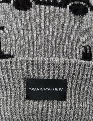 Travis Mathew Mapes gorro de hombre, gris jaspeado
