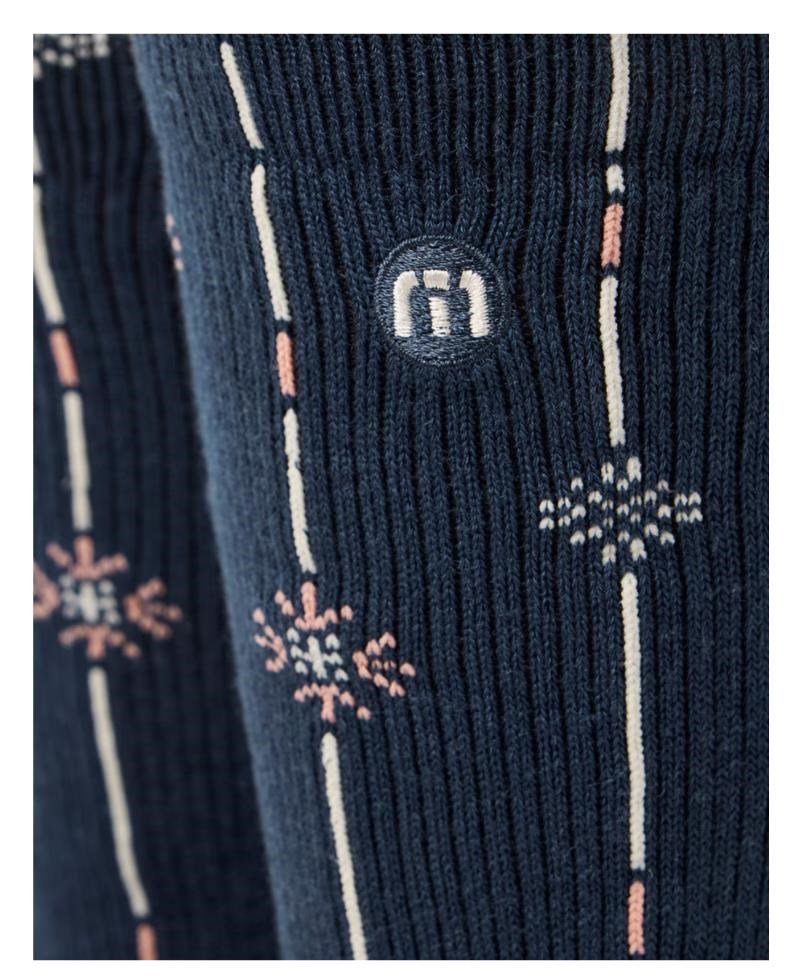 Travis Mathew Deco Crew calcetines, mood indigo