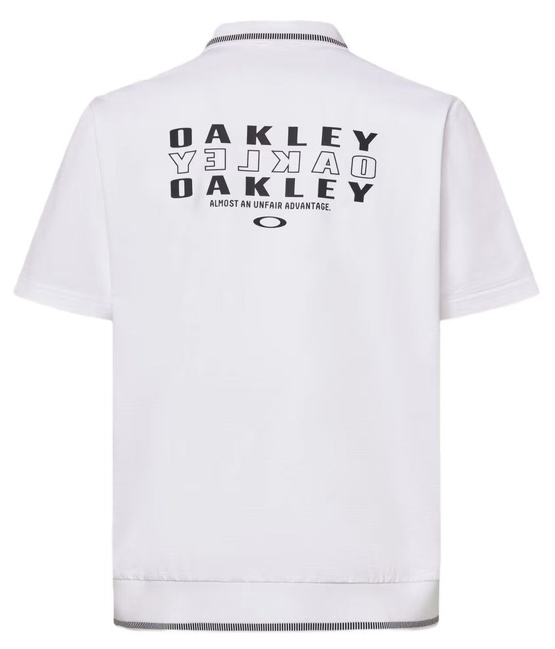 Oakley O-Sync Pack Abstract Hem polo de hombre, blanco