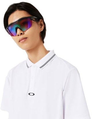 Oakley O-Sync Pack Abstract Hem polo de hombre, blanco