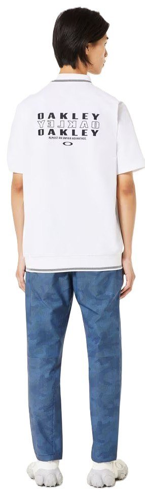 Oakley O-Sync Pack Abstract Hem polo de hombre, blanco