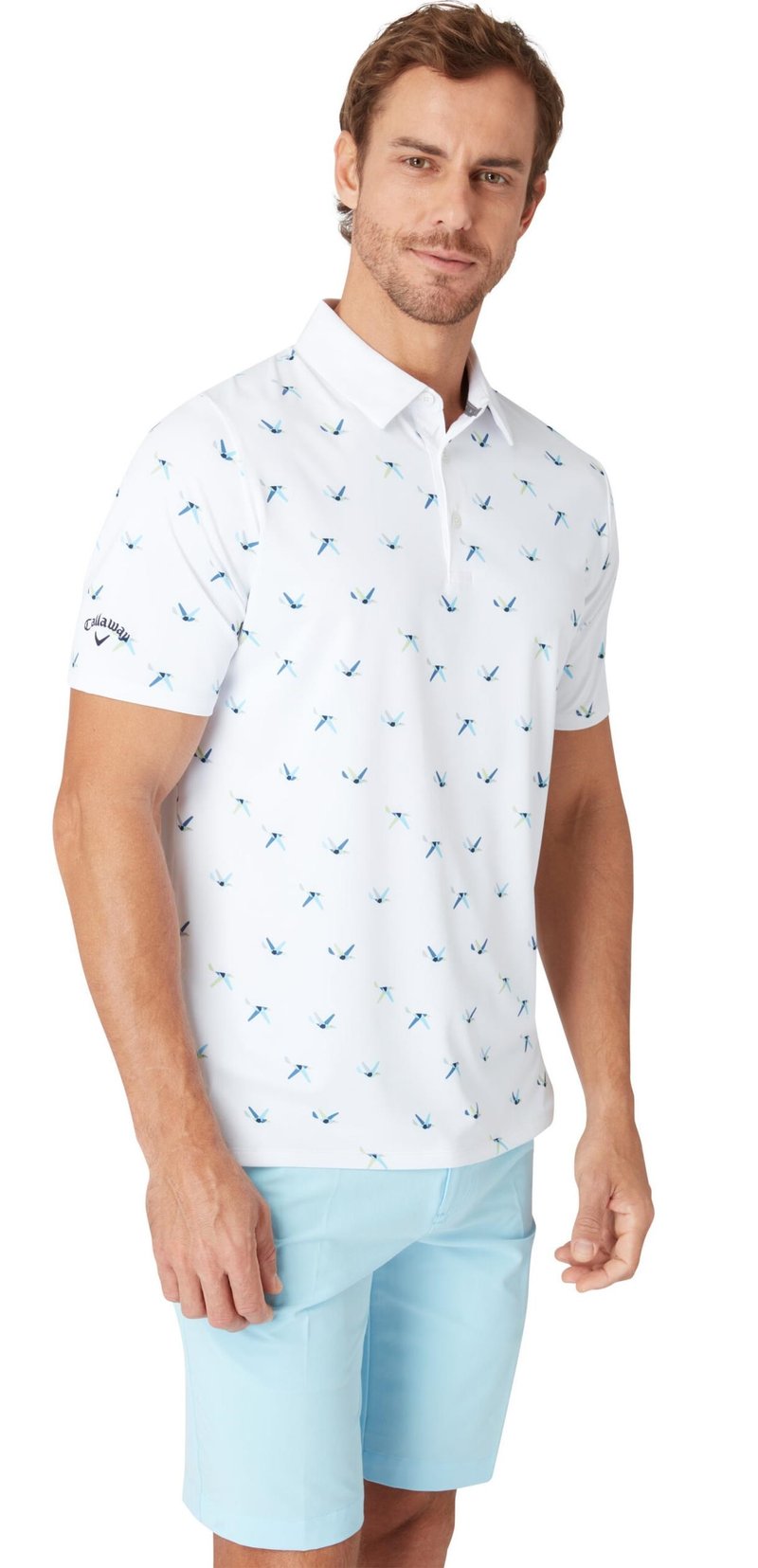 Callaway All Over Birdie polo de hombre, bright white