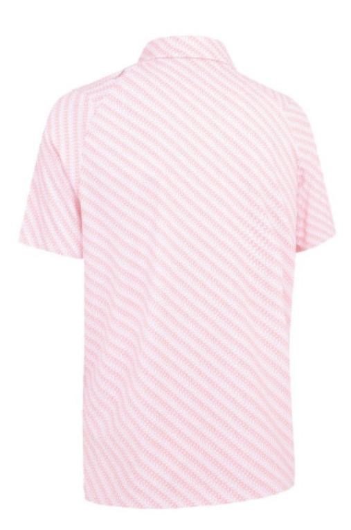 Callaway Twill Print polo de hombre, rosa fresa