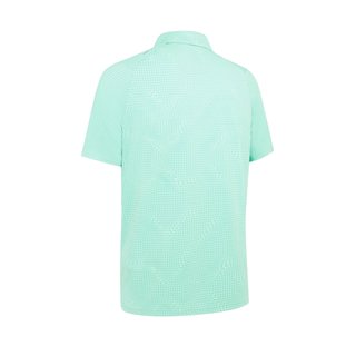 Callaway Warped Gingham Print polo de hombre, neptune green