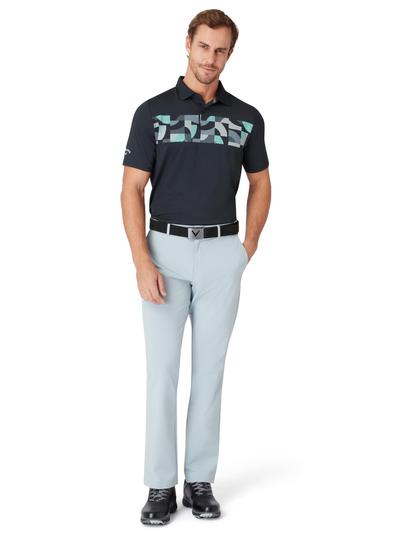 Callaway Optical 'C' polo de hombre, caviar
