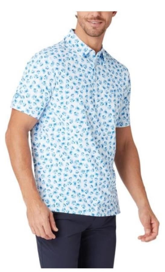 Callaway Crab Novelty Print polo de hombre, bright white