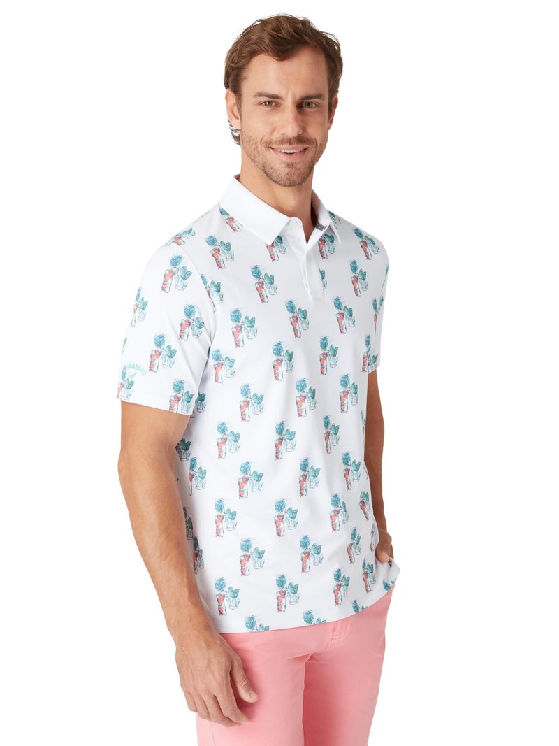 Callaway 19th Hole polo de hombre, bright white