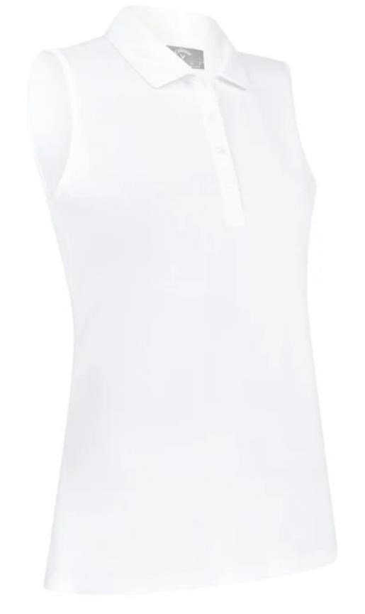 Callaway Tournament Sleeveless polo de mujer, blanco