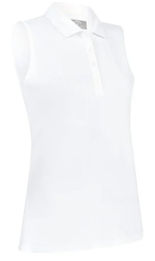 Callaway Tournament Sleeveless polo de mujer, blanco