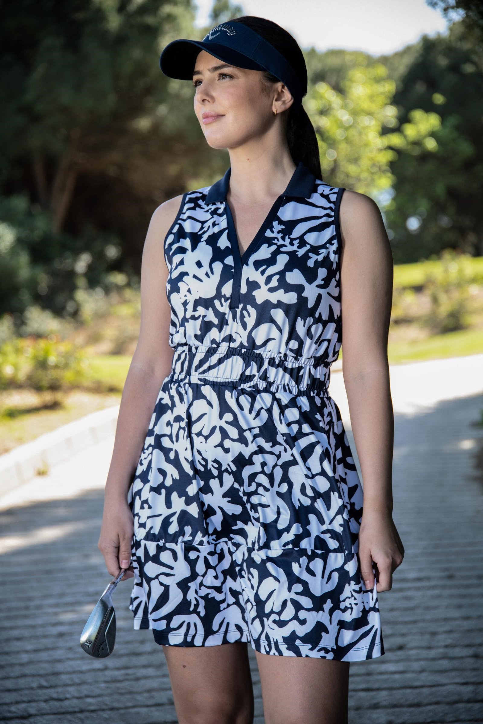 Callaway Abstract Floral vestido de mujer, peacoat