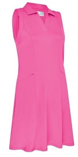 Callaway Flounce Dress with Mesh vestido de mujer, cheeky pink