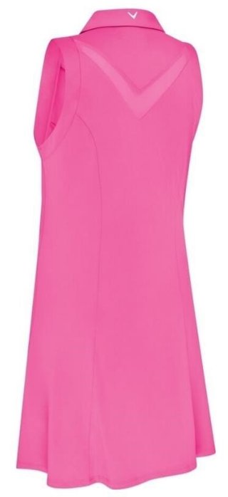 Callaway Flounce Dress with Mesh vestido de mujer, cheeky pink