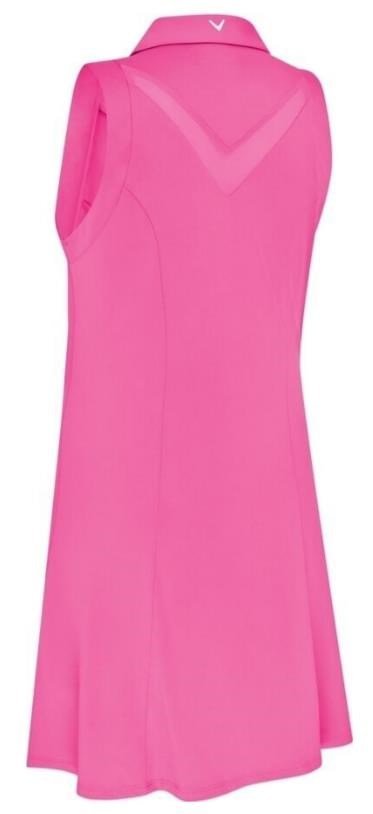 Callaway Flounce Dress with Mesh vestido de mujer, cheeky pink
