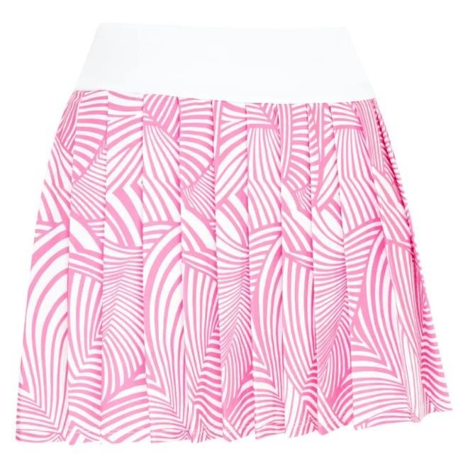 Callaway 16" High Waist Stencil falda pantalón de golf para mujer, cheeky pink