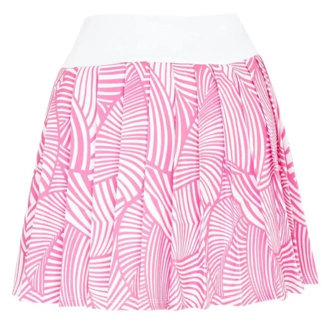 Callaway 16" High Waist Stencil falda pantalón de golf para mujer, cheeky pink