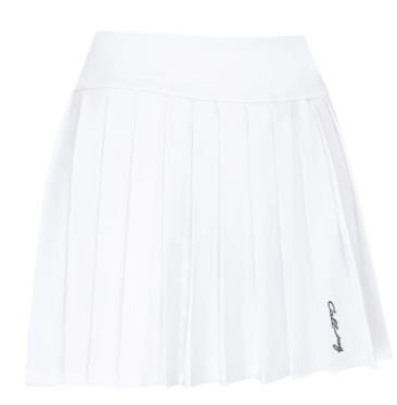 Callaway 16" Pleated falda pantalón de mujer, brilliant white