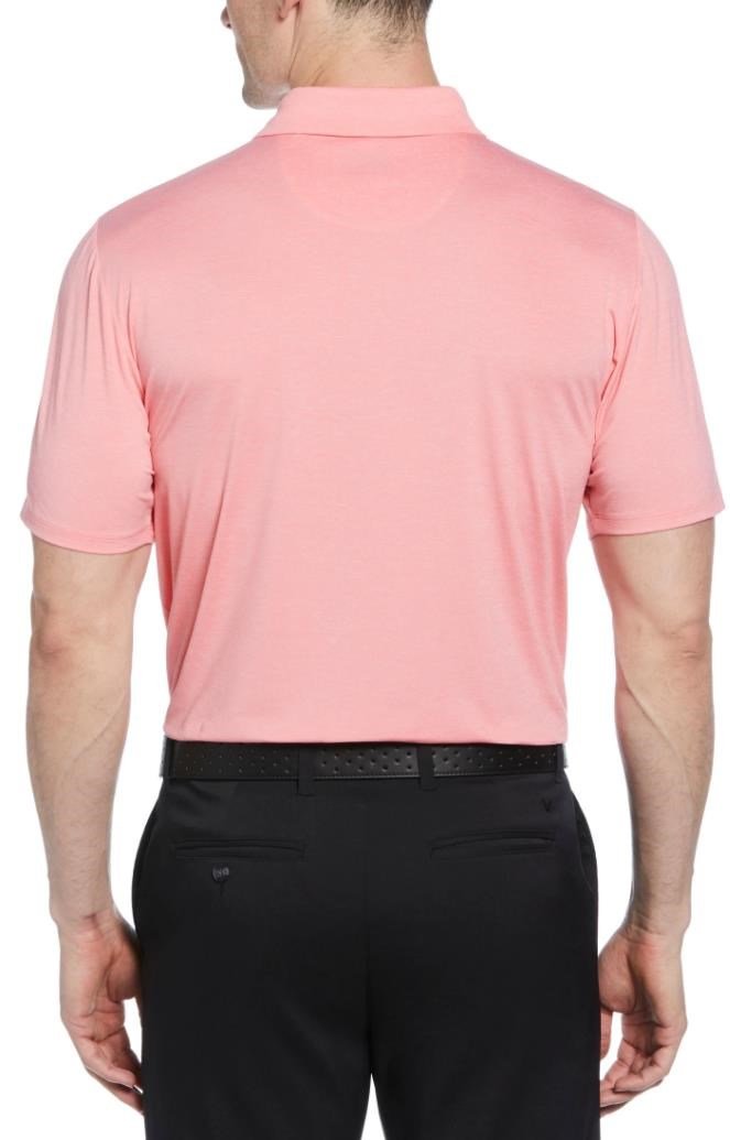 Callaway Premium Heathered polo de hombre, strawberry pink heather