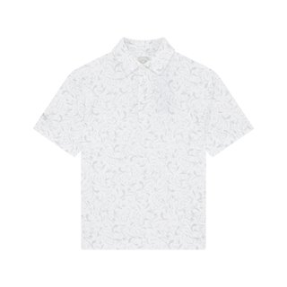 Callaway Floral Print junior polo infantil, bright white