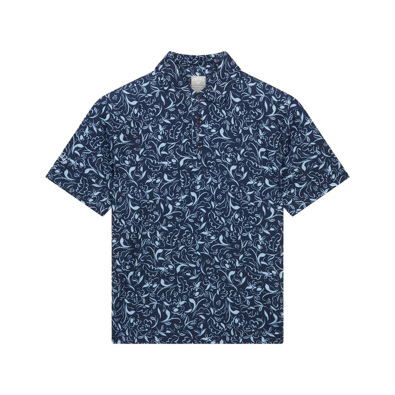 Callaway Floral Print junior polo infantil, peacoat