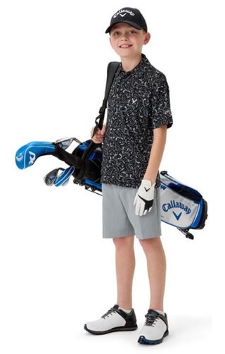 Callaway Floral Print junior polo infantil, peacoat