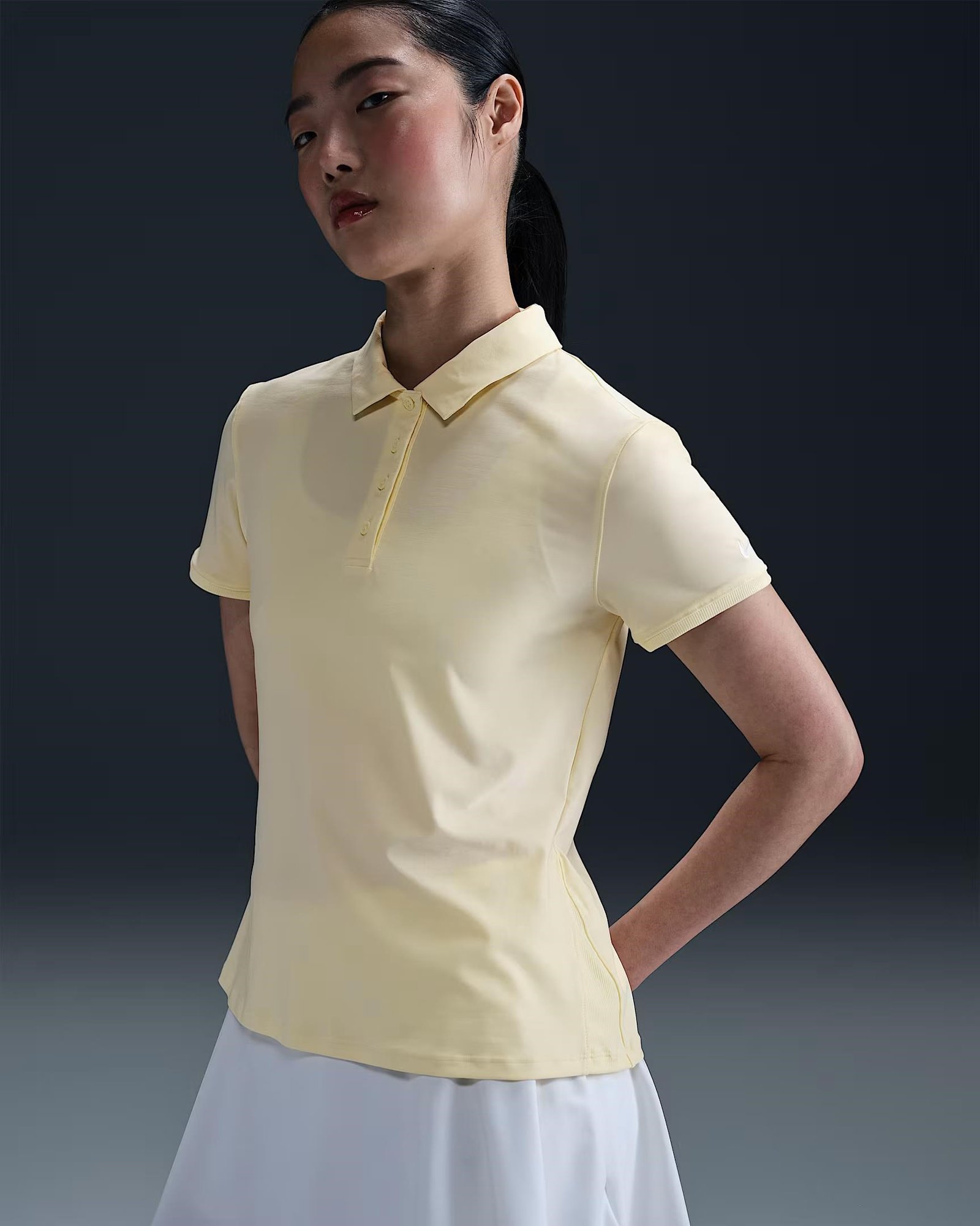 Nike Victory Dri-FIT polo de mujer de manga corta, alabaster/white
