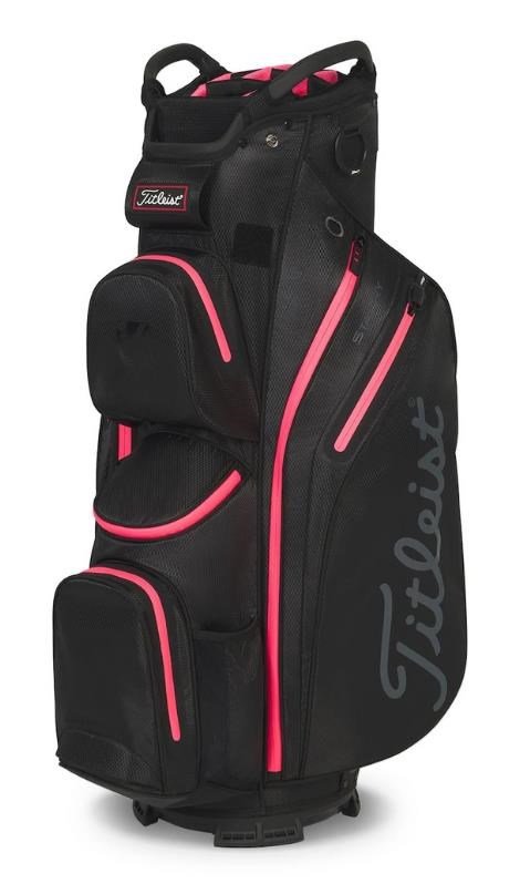 Titleist 14 StaDry cart bag, negro/candy/pink