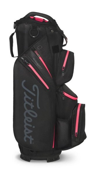 Titleist 14 StaDry cart bag, negro/candy/pink