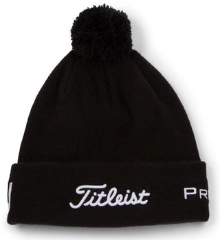 Titleist Tour Pom Pom unisex gorra de invierno, negro/blanco