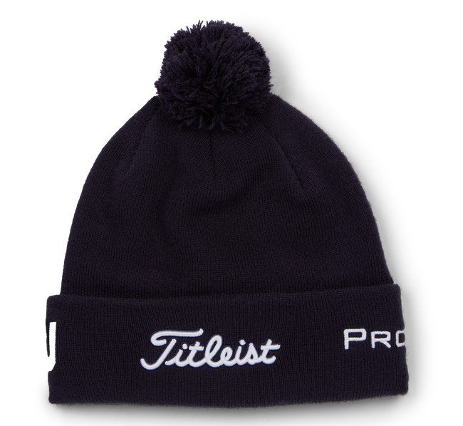 Titleist Tour Pom Pom unisex gorra de invierno, navy/white