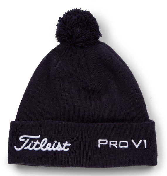 Titleist Tour Pom Pom unisex gorra de invierno, navy/white