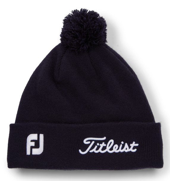 Titleist Tour Pom Pom unisex gorra de invierno, navy/white