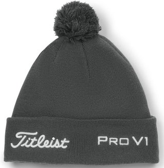 Titleist Tour Pom Pom gorro de invierno unisex, carbón/blanco