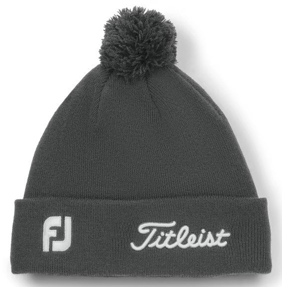 Titleist Tour Pom Pom gorro de invierno unisex, carbón/blanco