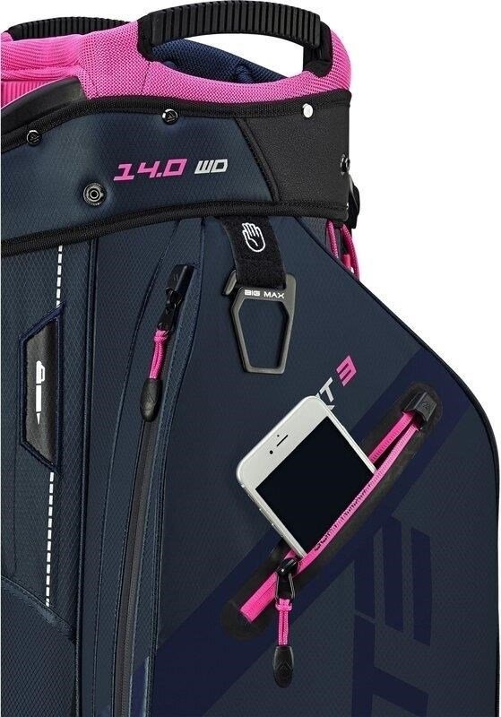 Big Max Dri Lite Sport 3 bolsa de carro, steel blue / fuchsia